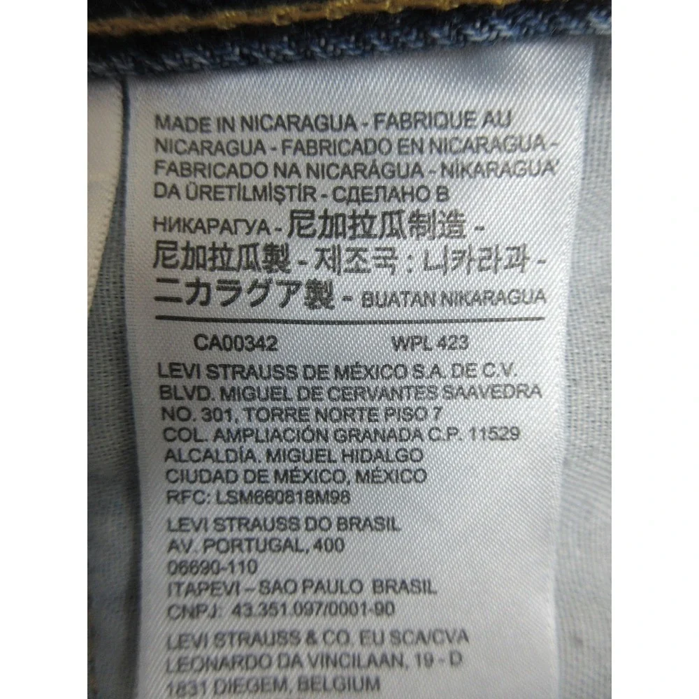 Levis 550 Jeans Mens 54x30 Blue Medium Wash Denim Relaxed Tapered Big & Tall‎